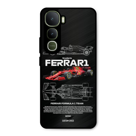 Red Formula Car Vivo Y400 Mobile Back Cover - Car&Bike PrintShield Case