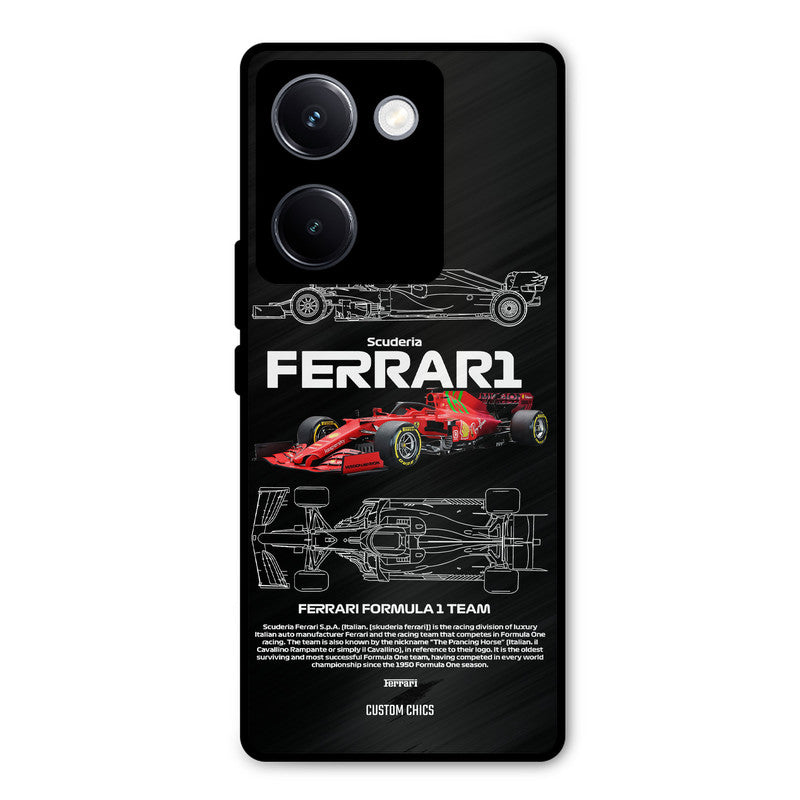 Red Formula Car Vivo Y300 Plus Mobile Back Cover - Car&Bike PrintShield Case