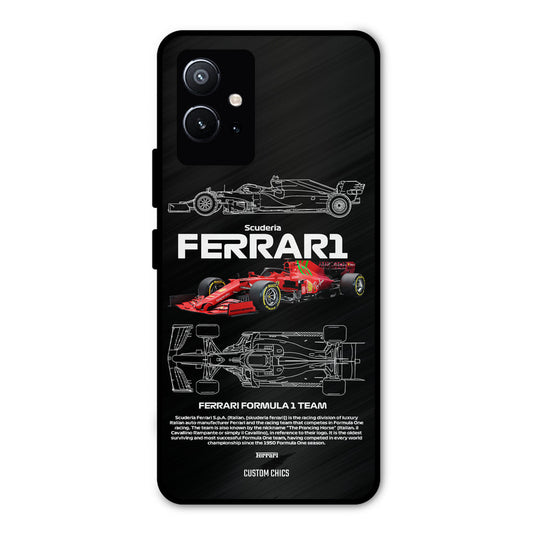 Red Formula Car Vivo Y75 5G Mobile Back Cover - Car&Bike PrintShield Case