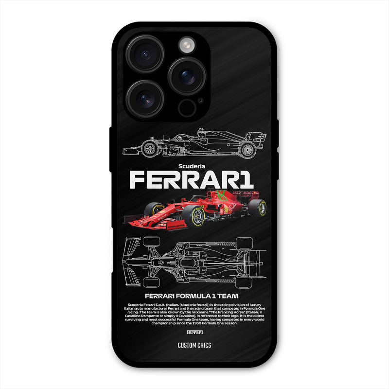 Red Formula Car iPhone 16 Pro Max Mobile Back Cover - Car&Bike PrintShield Case