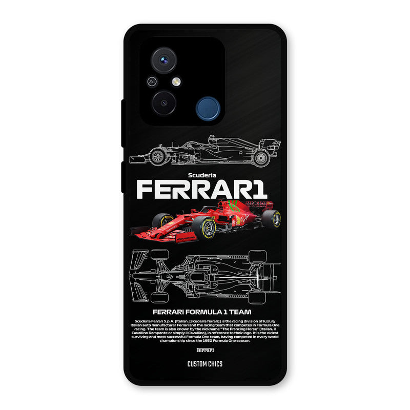 Red Formula Car Redmi 12c Mobile Back Cover - Car&Bike PrintShield Case