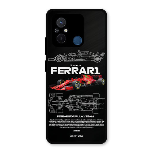 Red Formula Car Redmi 12c Mobile Back Cover - Car&Bike PrintShield Case