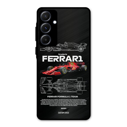 Red Formula Car Samsung Galaxy A55 5G Mobile Back Cover - Car&Bike PrintShield Case