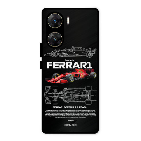 Red Formula Car Vivo V29e Mobile Back Cover - Car&Bike PrintShield Case