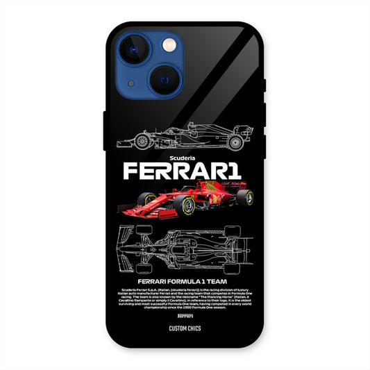 Red Formula Car iPhone 13 Mini Mobile Back Cover - Car&Bike PrintShield Case