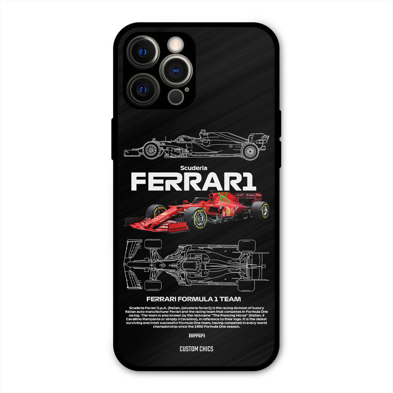 Red Formula Car iPhone 12 Pro Max Mobile Back Cover - Car&Bike PrintShield Case