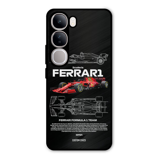 Red Formula Car Vivo Y300 Mobile Back Cover - Car&Bike PrintShield Case