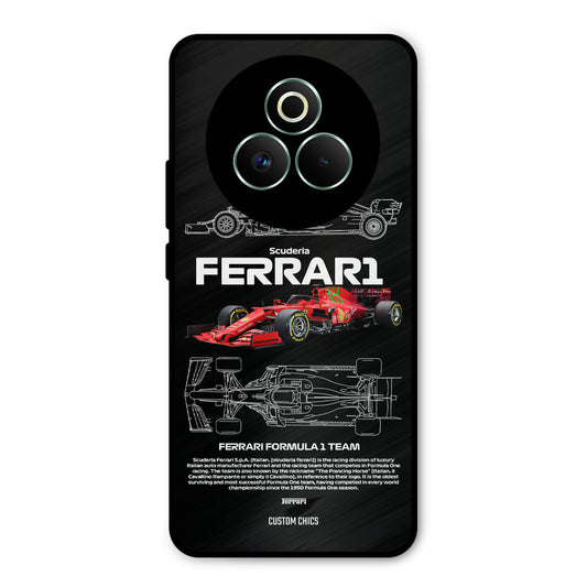 Red Formula Car Realme P3 Pro 5G Mobile Back Cover - Car&Bike PrintShield Case