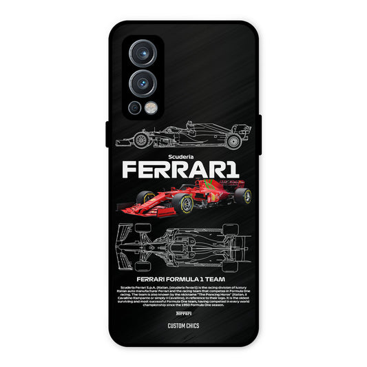 Red Formula Car OnePlus Nord 2 5G Mobile Back Cover - Car&Bike PrintShield Case