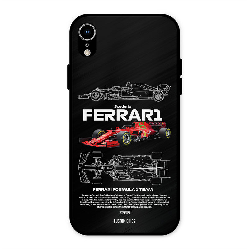 Red Formula Car iPhone XR Mobile Back Cover - Car&Bike PrintShield Case