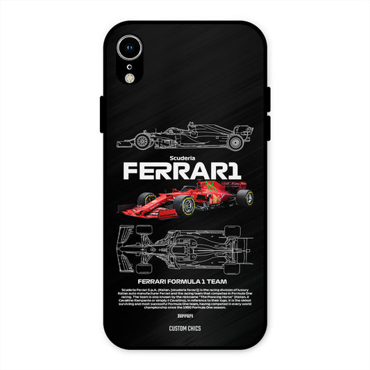 Red Formula Car iPhone XR Mobile Back Cover - Car&Bike PrintShield Case