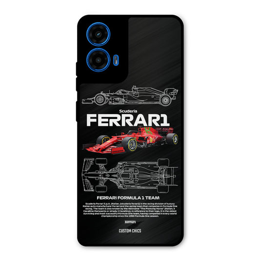 Red Formula Car Moto G45 Mobile Back Cover - Car&Bike PrintShield Case