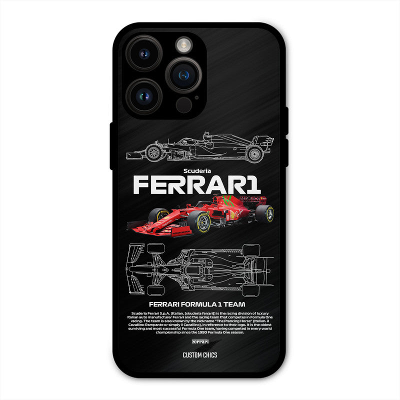 Red Formula Car iPhone 14 Pro Max Mobile Back Cover - Car&Bike PrintShield Case