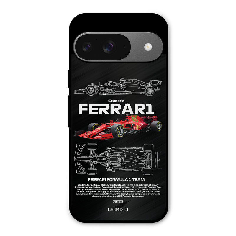 Red Formula Car Google Pixel 9 Mobile Back Cover - Car&Bike PrintShield Case