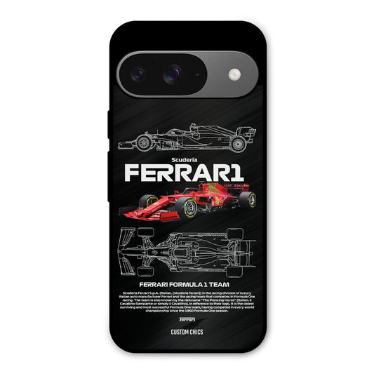 Red Formula Car Google Pixel 9 Mobile Back Cover - Car&Bike PrintShield Case