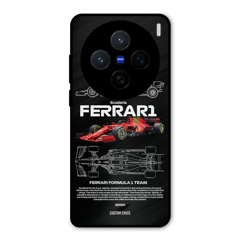 Red Formula Car Vivo X200 Mobile Back Cover - Car&Bike PrintShield Case
