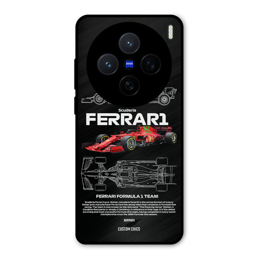 Red Formula Car Vivo X200 Mobile Back Cover - Car&Bike PrintShield Case