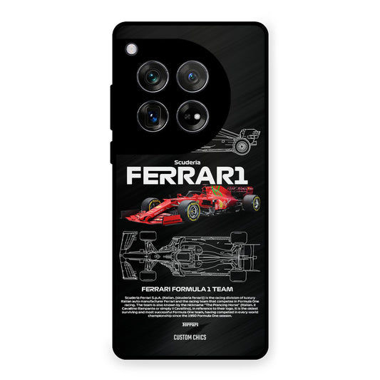 Red Formula Car OnePlus 12 Mobile Back Cover - Car&Bike PrintShield Case