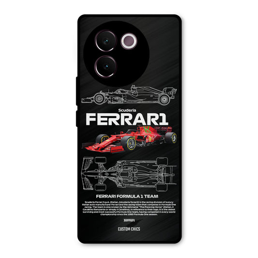 Red Formula Car Vivo V30e Mobile Back Cover - Car&Bike PrintShield Case