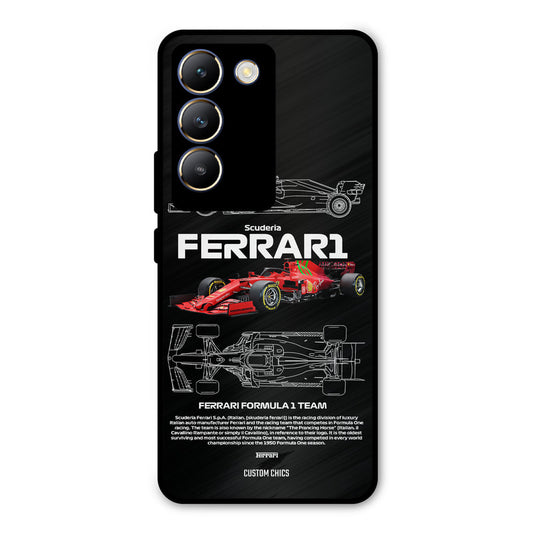 Red Formula Car Vivo Y200e Mobile Back Cover - Car&Bike PrintShield Case