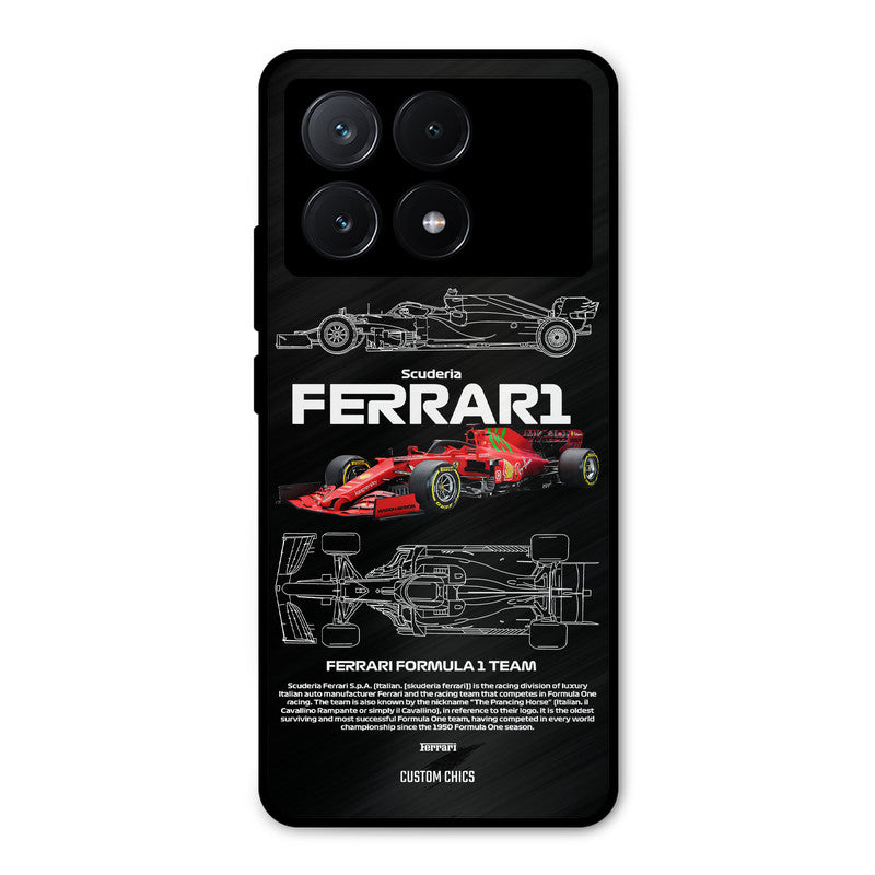 Red Formula Car Poco X6 Pro Mobile Back Cover - Car&Bike PrintShield Case
