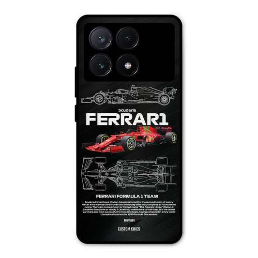 Red Formula Car Poco X6 Pro Mobile Back Cover - Car&Bike PrintShield Case