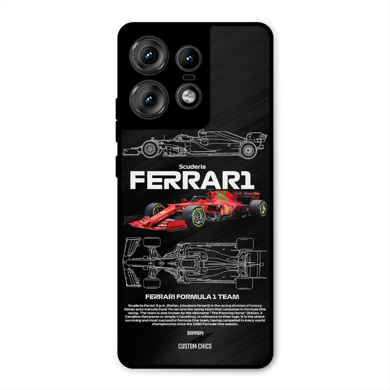 Red Formula Car Motorola Edge 50 Pro Mobile Back Cover - Car&Bike PrintShield Case