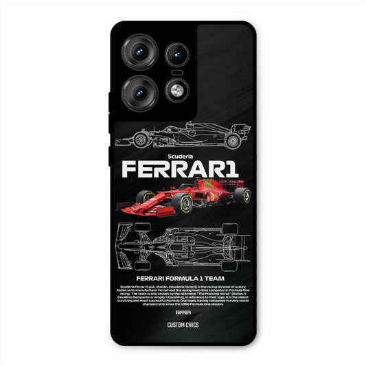 Red Formula Car Motorola Edge 50 Pro Mobile Back Cover - Car&Bike PrintShield Case