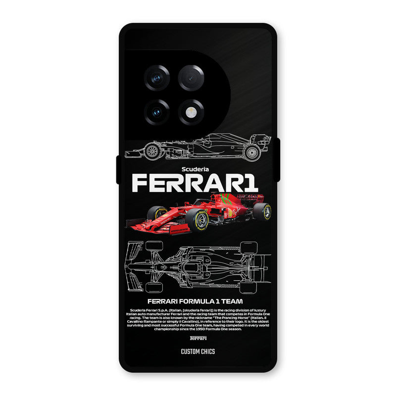 Red Formula Car OnePlus 11R Mobile Back Cover - Car&Bike PrintShield Case