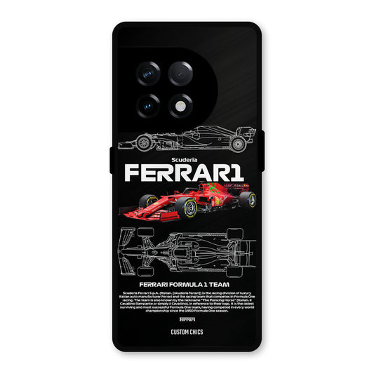Red Formula Car OnePlus 11R Mobile Back Cover - Car&Bike PrintShield Case