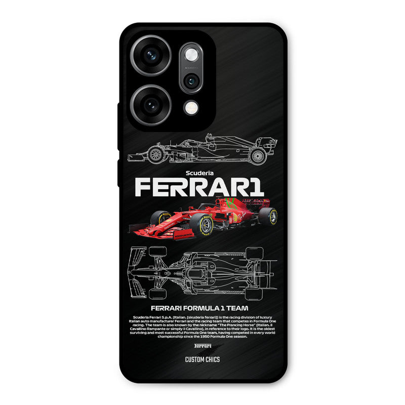 Red Formula Car Oppo Reno 14 Pro Mobile Back Cover - Car&Bike PrintShield Case