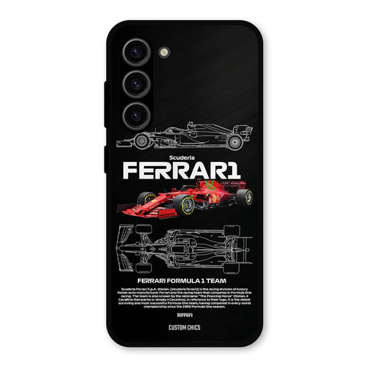 Red Formula Car Samsung Galaxy S23 Mobile Back Cover - Car&Bike PrintShield Case