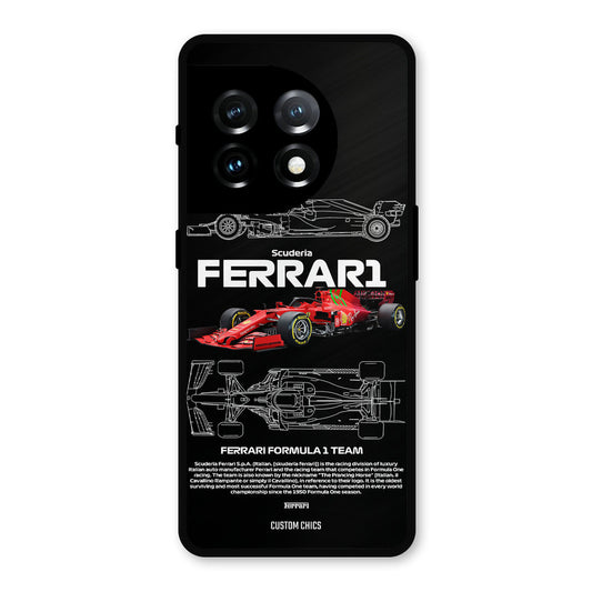 Red Formula Car OnePlus 11 Mobile Back Cover - Car&Bike PrintShield Case
