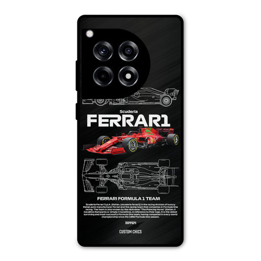 Red Formula Car OnePlus 12R Mobile Back Cover - Car&Bike PrintShield Case