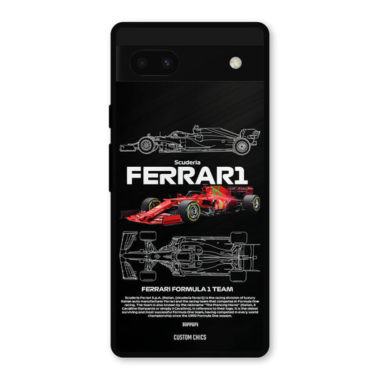 Red Formula Car Google Pixel 6a Mobile Back Cover - Car&Bike PrintShield Case