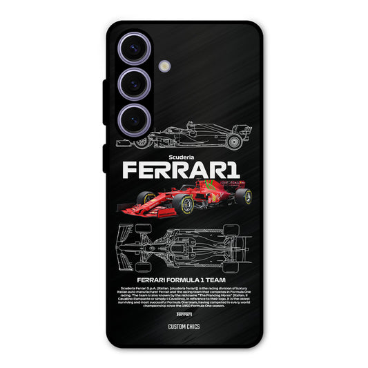 Red Formula Car Samsung Galaxy S24 Mobile Back Cover - Car&Bike PrintShield Case