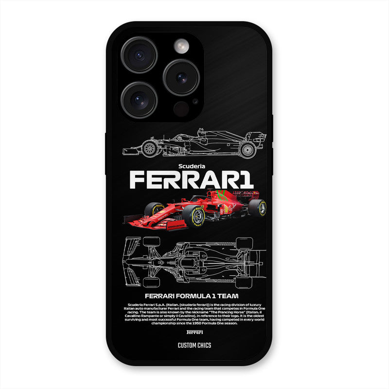 Red Formula Car iPhone 15 Pro Mobile Back Cover - Car&Bike PrintShield Case