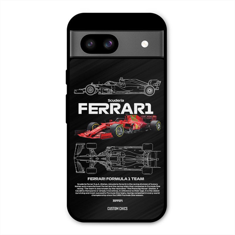 Red Formula Car Google Pixel 8a Mobile Back Cover - Car&Bike PrintShield Case