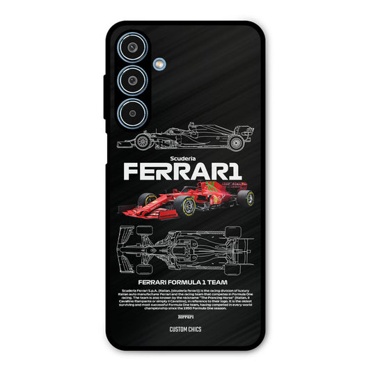 Red Formula Car Samsung Galaxy M35 5G Mobile Back Cover - Car&Bike PrintShield Case