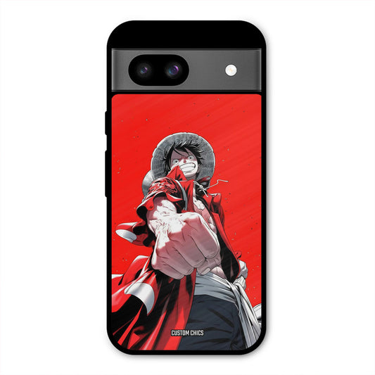 Red Luffy Google Pixel 8a Mobile Back Cover - Anime PrintShield Case