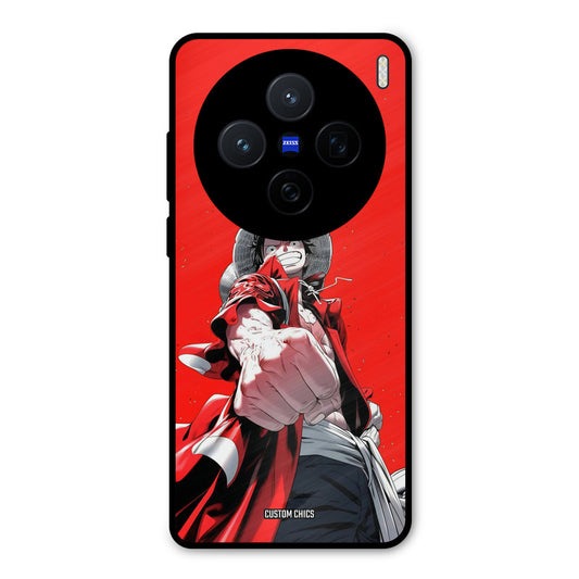 Red Luffy Vivo X200 Mobile Back Cover - Anime PrintShield Case