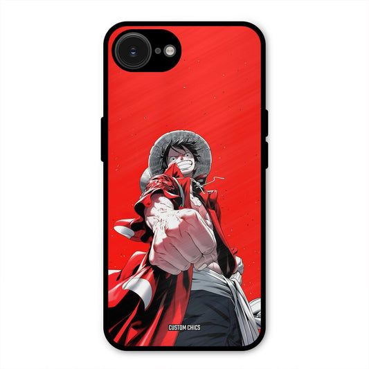 Red Luffy iPhone 16e Mobile Back Cover - Anime PrintShield Case