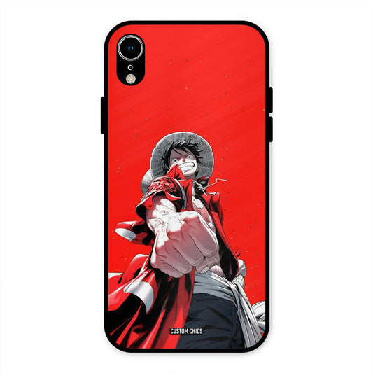 Red Luffy iPhone XR Mobile Back Cover - Anime PrintShield Case