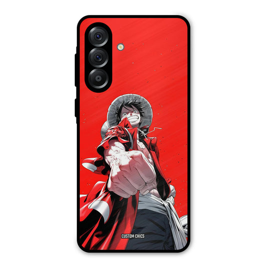 Red Luffy Samsung Galaxy A36 Mobile Back Cover - Anime PrintShield Case
