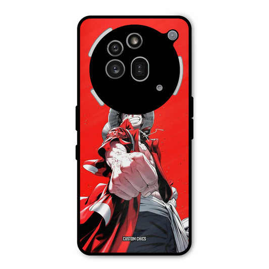 Red Luffy Nothing Phone 3A Pro Mobile Back Cover - Anime PrintShield Case
