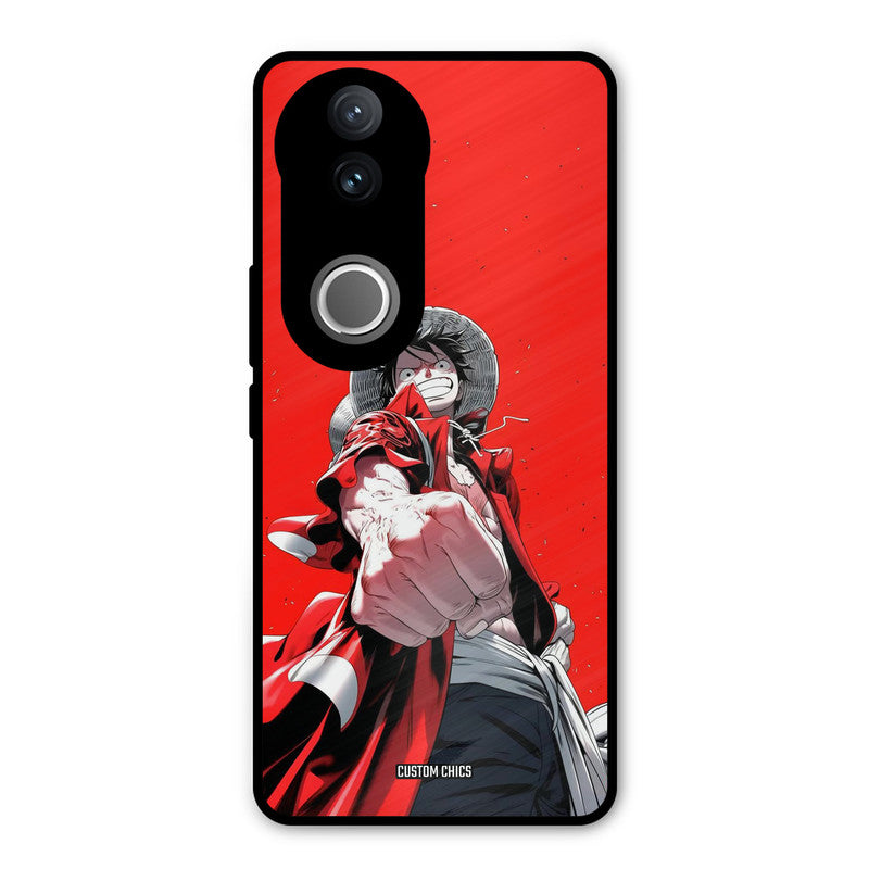 Red Luffy iQOO Z10R Mobile Back Cover - Anime PrintShield Case