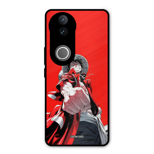 Red Luffy iQOO Z10R Mobile Back Cover - Anime PrintShield Case