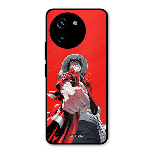 Red Luffy Vivo Y200i Mobile Back Cover - Anime PrintShield Case
