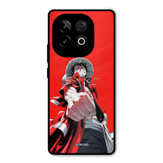 Red Luffy iQOO Neo 10 Mobile Back Cover - Anime PrintShield Case