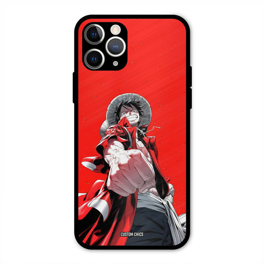 Red Luffy iPhone 11 Pro Mobile Back Cover - Anime PrintShield Case